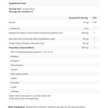 RepairVite-GT Plus (K-120)- L-Glutamine - Deglycyrrhizinated Licorice - Aloe Vera
